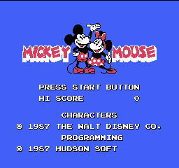 Fushigi no Umi no Nadia title screen for Famicom